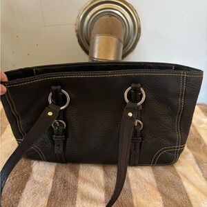 Coach black shoulder bag